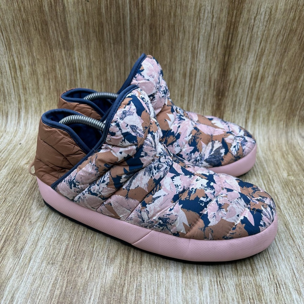 The North Face ThermoBall Traction Bootie Women's Size 9 Pink Floral NF0A331H